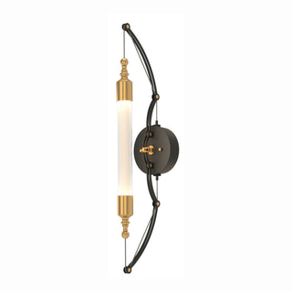 Hubbardton Forge - 207901-SKT-31-YE0489 - Otto Sconce - Otto - Black with Brass Accents