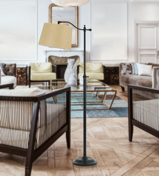 Wilmington One Light Floor Lamp in Dark Bronze