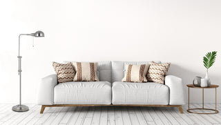 Croby One Light Floor Lamp in Brushed Steel