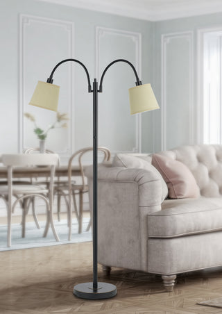 Gail Two Light Floor Lamp in Dark Bronze