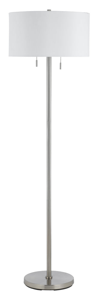 Cal Lighting - BO-2450FL-BS - Two Light Floor Lamp - Calais - Brushed Steel