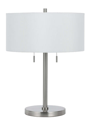Cal Lighting - BO-2450TB-BS - Two Light Table Lamp - Calais - Brushed Steel