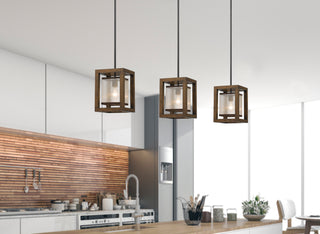 Mini One Light Pendant in Dark Bronze