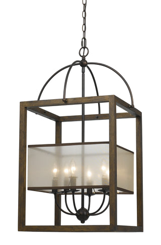 Cal Lighting - FX-3536/6L - Six Light Chandelier - Rectangular - Dark Bronze
