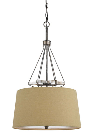 Cal Lighting - FX-3538/1P - Three Light Pendant - Cresco - Textured Steel