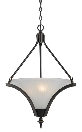 Cal Lighting - FX-3541/1P - Three Light Pendant - Rockwood - Dark Bronze