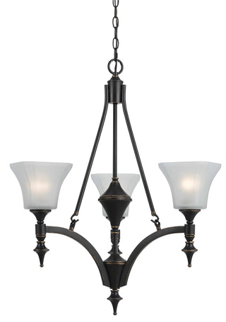 Cal Lighting - FX-3541/3 - Three Light Chandelier - ROCKWOOD - Dark Bronze