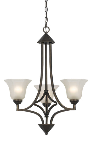 Cal Lighting - FX-3551/3 - Three Light Chandelier - METAL - Dark Bronze