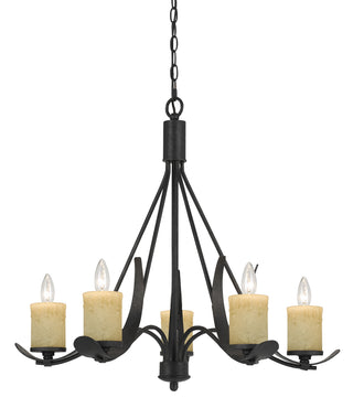 Cal Lighting - FX-3561/5 - Five Light Chandelier - MORELIS - Black Smith
