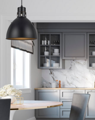 LINE VOLTAGE UNI PACK PENDANTS One Light Pendant in Brushed Steel