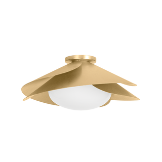 Brookhaven Flush Mount with Vintage Gold Leaf Finish