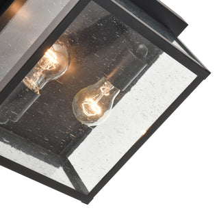 Evanton 2-Light Outdoor Flush Mount - Powder Coated Bronze