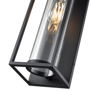 Caleb 1-Light Outdoor Wall Sconce Textured Black
