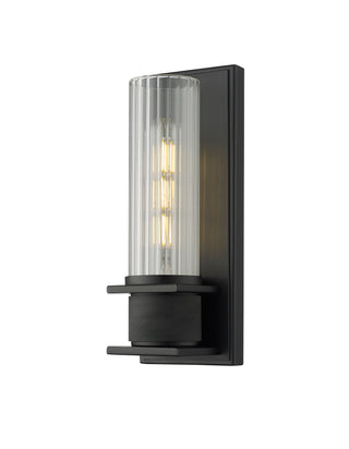 1-Light Wall Sconce Matte Black
