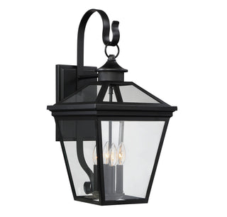 Ellijay Four Light Outdoor Wall Lantern in Black