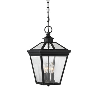 Ellijay Three Light Hanging Lantern in Black
