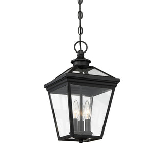 Ellijay Three Light Hanging Lantern in Black