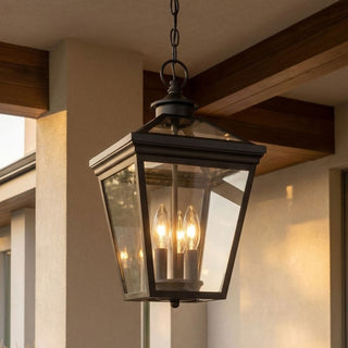 Ellijay Three Light Hanging Lantern in Black