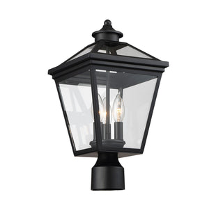 Ellijay Three Light Post Lantern in Black