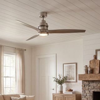 La Salle 60" Ceiling Fan in Brushed Nickel