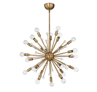 Galea 24 Light Chandelier in Warm Brass