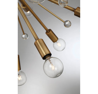 Galea 24 Light Chandelier in Warm Brass
