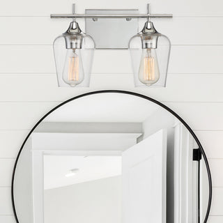 Octave Two Light Bath Bar in Polished Chrome