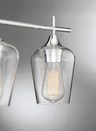 Octave Three Light Bath Bar in Polished Chrome