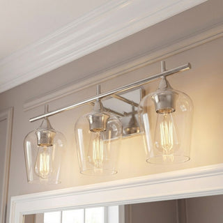 Octave Three Light Bath Bar in Polished Chrome