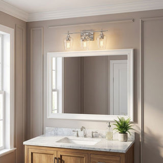 Octave Three Light Bath Bar in Polished Chrome