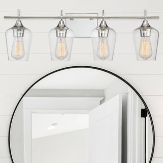 Octave Four Light Bath Bar in Polished Chrome