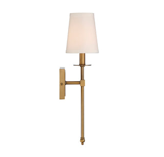 Monroe One Light Wall Sconce in Warm Brass