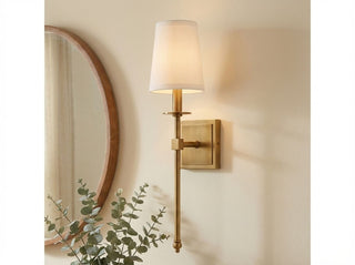 Monroe One Light Wall Sconce in Warm Brass