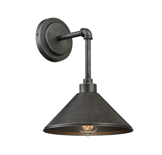 Dansk One Light Wall Sconce in Galvanized Metal