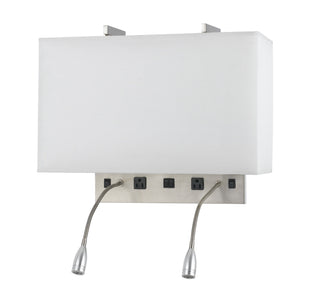 Cal Lighting - LA-8029W2L-1-BS - Four Light Wall Lamp - 60W X 2 Wall Lamp - Brushed Steel