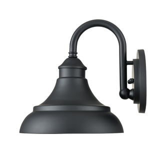 Alvii 1-Light Outdoor Wall Sconce Powder Coated Black