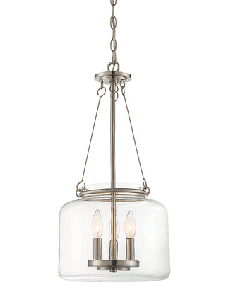 Savoy House - 7-9006-3-SN - Three Light Pendant - Akron - Satin Nickel