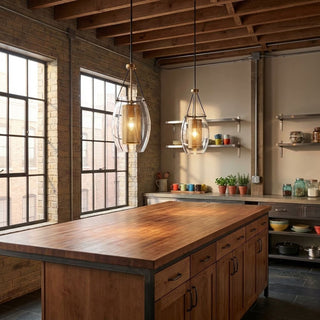 Dunbar One Light Pendant in Warm Brass with Bronze Accents