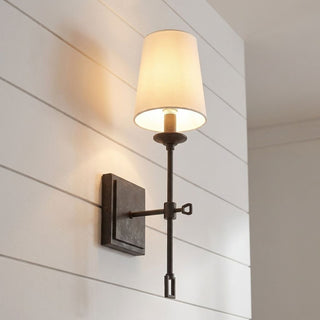 Lorainne One Light Wall Sconce in Oxidized Black