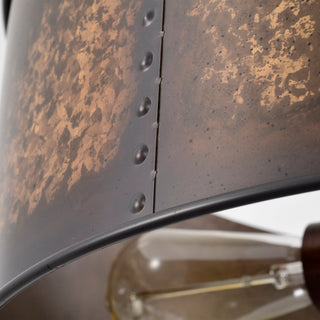 Kettle Four Light Pendant in Weathered Brass