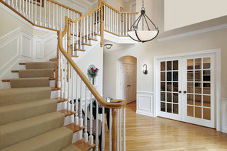 Sherwood Two Light Flush Mount in Iron Black / Brushed Nickel Accents