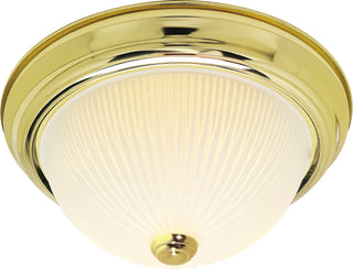 Nuvo Lighting - SF76-130 - Two Light Flush Mount - Polished Brass