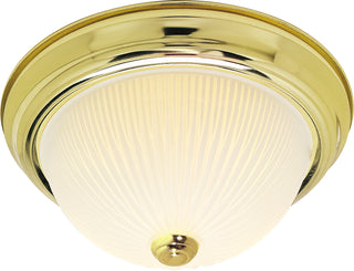 Nuvo Lighting - SF76-132 - Two Light Flush Mount - Polished Brass