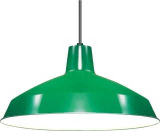 Nuvo Lighting - SF76-660 - One Light Pendant - Green / White Interior
