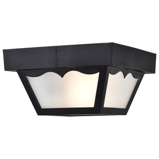 One Light Flush Mount in Black