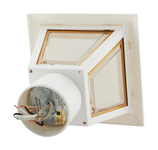 One Light Post Lantern in White
