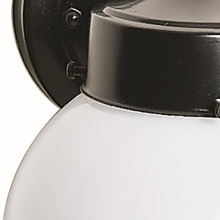 One Light Outdoor Wall Lantern in Black
