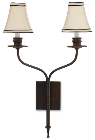 Highlight Two Light Wall Sconce in Bronze Gold