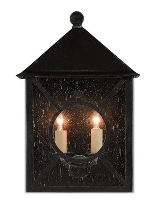 Ripley Two Light Outdoor Wall Sconce in Midnight
