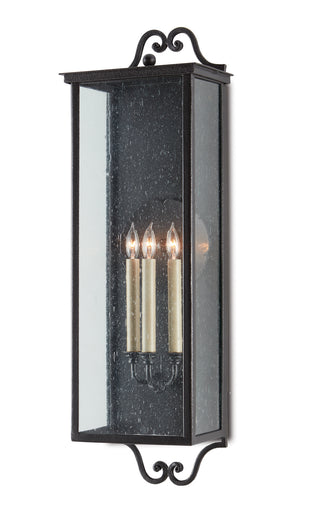 Giatti Three Light Outdoor Wall Sconce in Midnight